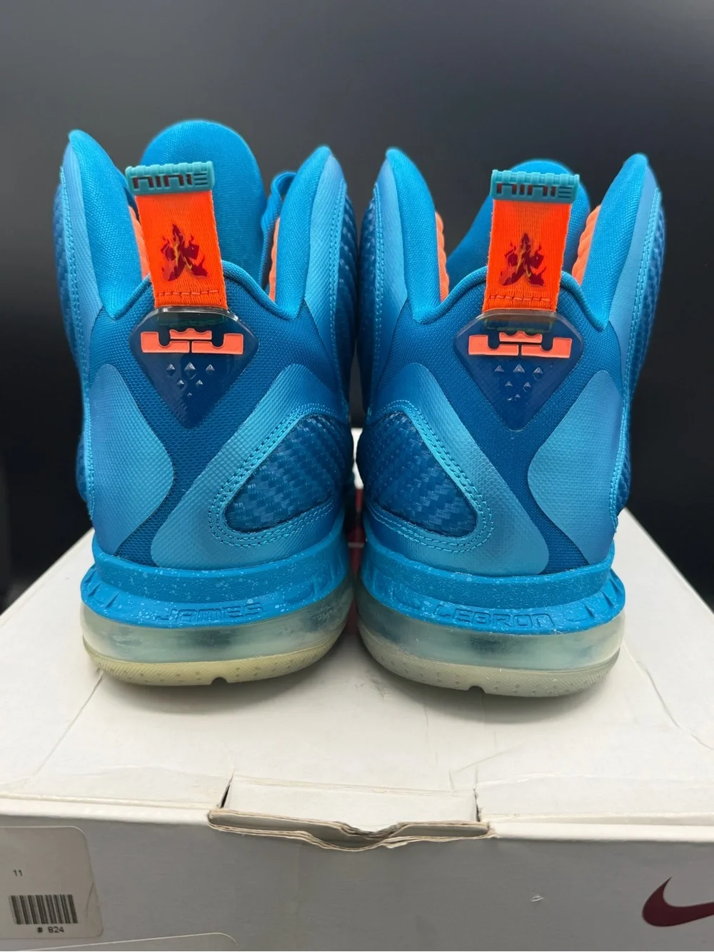 Nike LeBron 9 IX China Year of the Dragon Size 11 Men’s Blue Orange OG New/box
